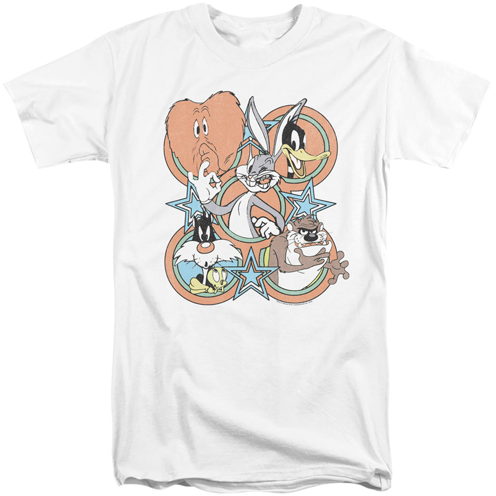 Looney Tunes/screen Stars-s/s Adult Tall 18/1-white