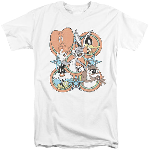 Looney Tunes/screen Stars-s/s Adult Tall 18/1-white