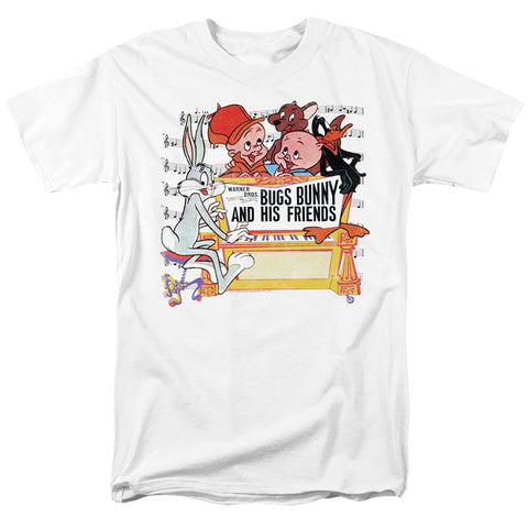 Looney Tunes/bugs And Friends-s/s Adult 18/1-white