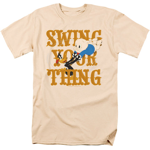 Looney Tunes/swing Your Thing-s/s Adult 18/1-cream