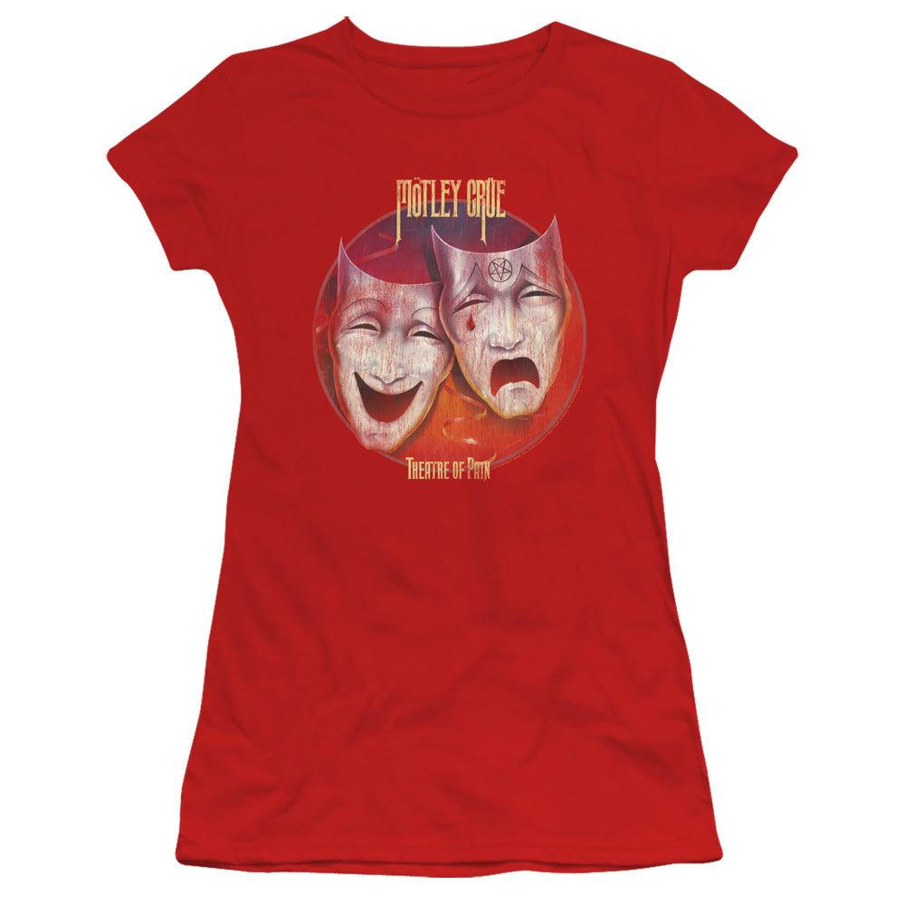 Motley Crue/theatre Of Pain-s/s Junior Sheer-red