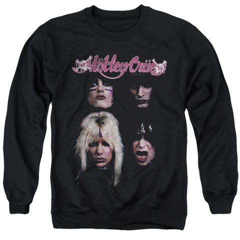 Motley Crue/the Crue-adult Crewneck Sweatshirt-black