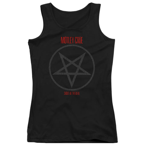 Motley Crue/shout At The Devil-juniors Tank Top  -black