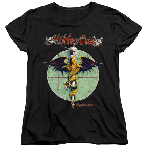 Motley Crue/dr Feelgood-s/s Women's Tee-black
