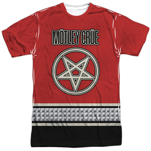 Motley Crue/jersey-s/s Adult Poly Crew-white