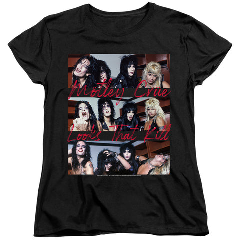 Motley Crue/looks That Kill-s/s Women's Tee-black