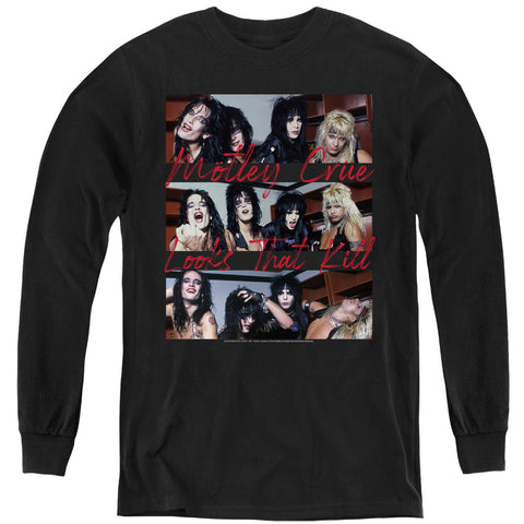 Motley Crue/looks That Kill-youth Long Sleeve-black