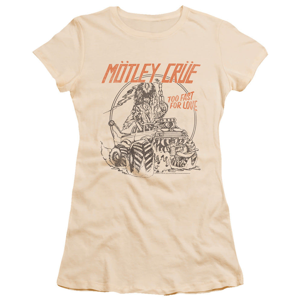 Motley Crue/too Fast For Love-s/s Junior Sheer-cream