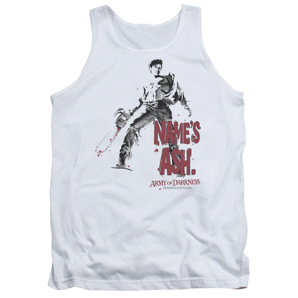 Army Of Darkness/names Ash - Adult Tank - White