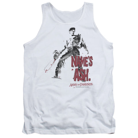 Army Of Darkness/names Ash - Adult Tank - White