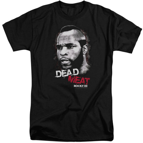 Rocky Iii/dead Meat-s/s Adult Tall-black
