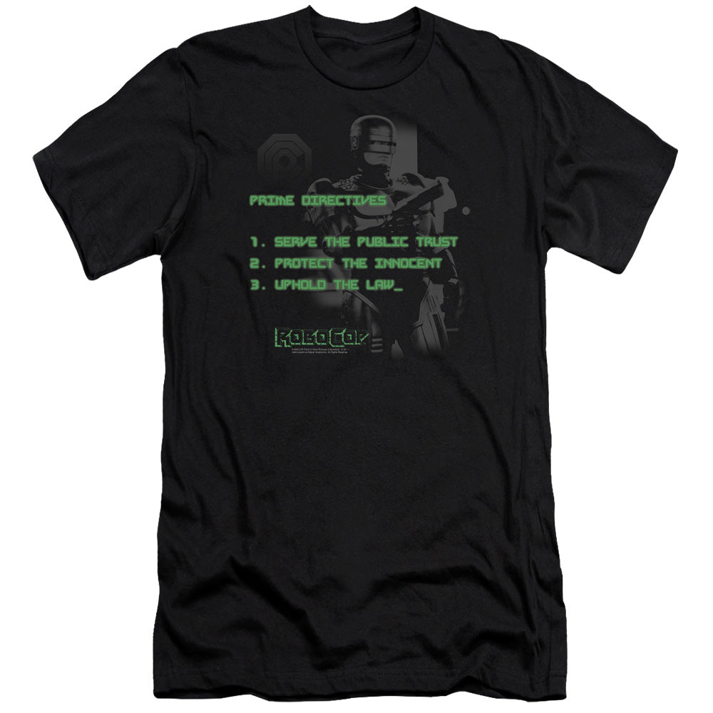 Robocop/prime Directives-premuim Canvas Adult Slim Fit 30/1-black