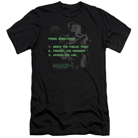 Robocop/prime Directives-premuim Canvas Adult Slim Fit 30/1-black