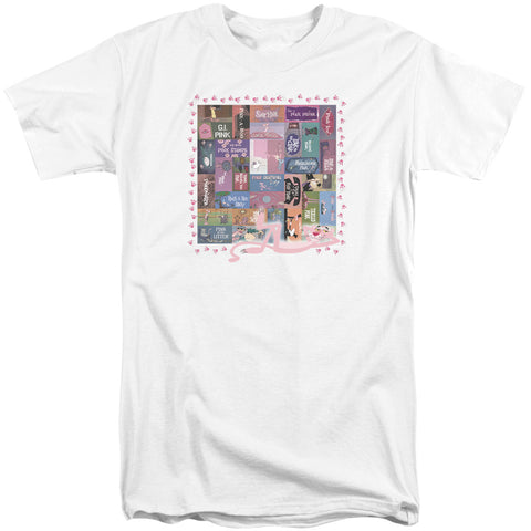 Pink Panther/vintage Titles-s/s Adult Tall-white
