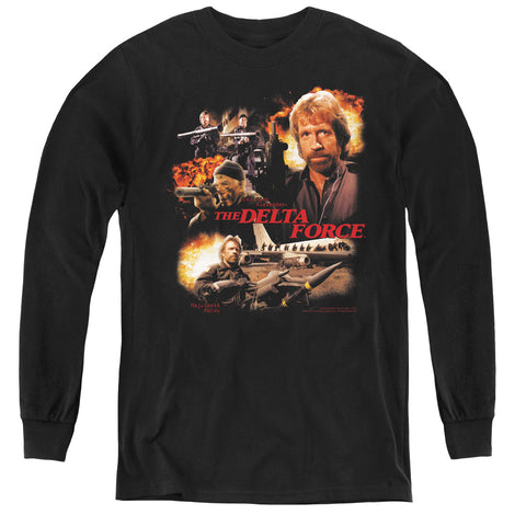 Delta Force/action Pack - Youth Long Sleeve Tee - Black - Sm