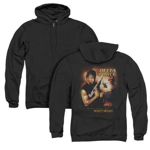 Delta Force/delta Force 2 Poster (back Print) - Adult Zipper Hoodie-black-sm