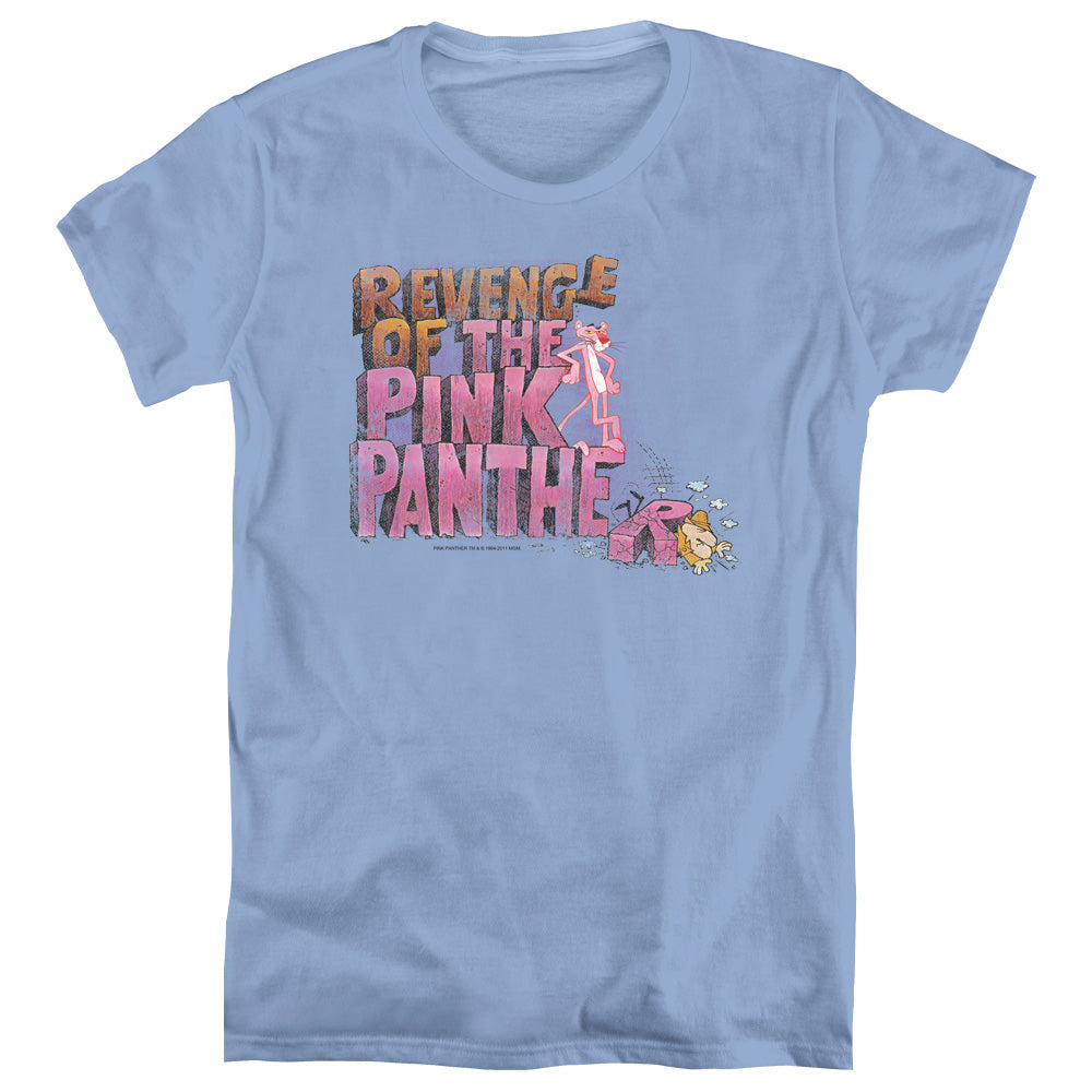 Pink Panther/revenge - S/s Womens Tee - Carolina Blue