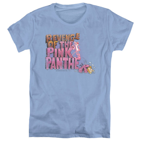 Pink Panther/revenge - S/s Womens Tee - Carolina Blue