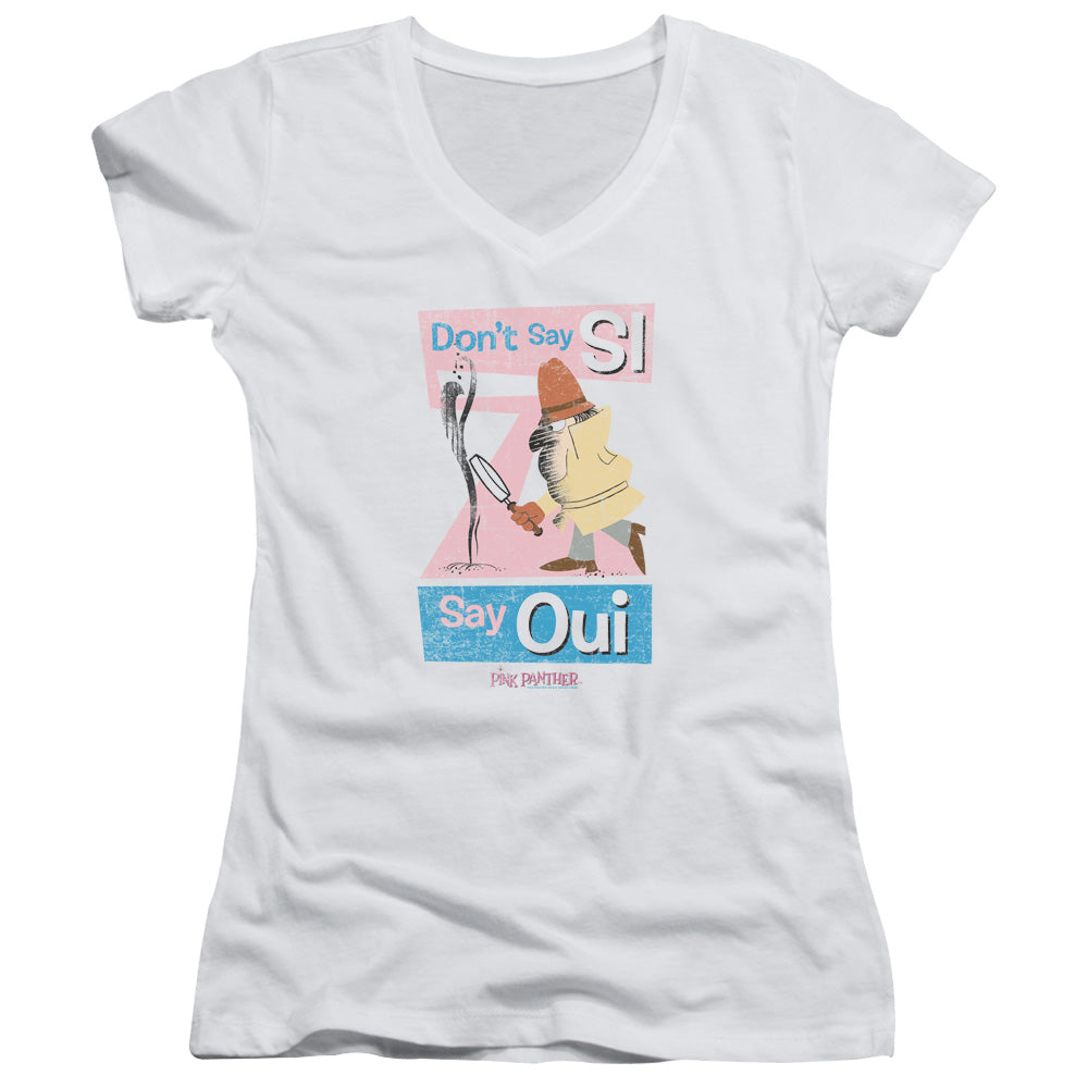 Juniors Sheer Cap Sleeve V-Neck