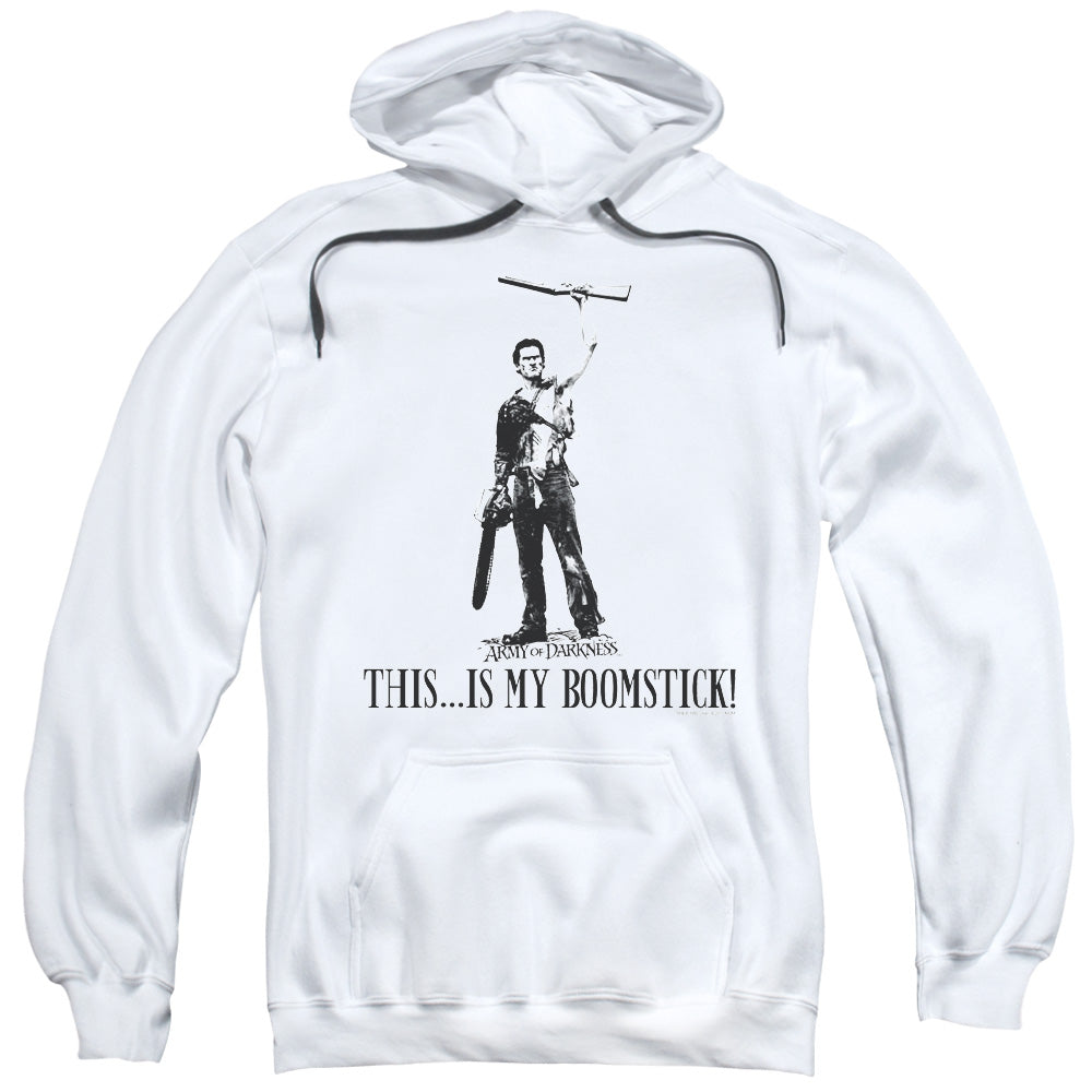 Army Of Darkness/boomstick!-adult Pull-over Hoodie-white