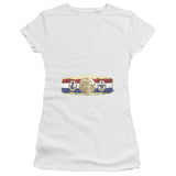 Juniors Sheer Cap Sleeve