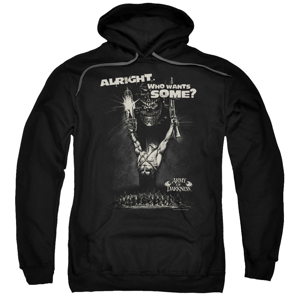 Army Of Darkness/want Some-adult Pull-over Hoodie-black