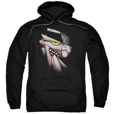 Pink Panther/smooth Panther-adult Pull-over Hoodie-black-sm