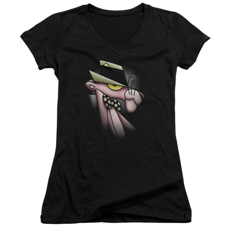 Juniors Sheer Cap Sleeve V-Neck