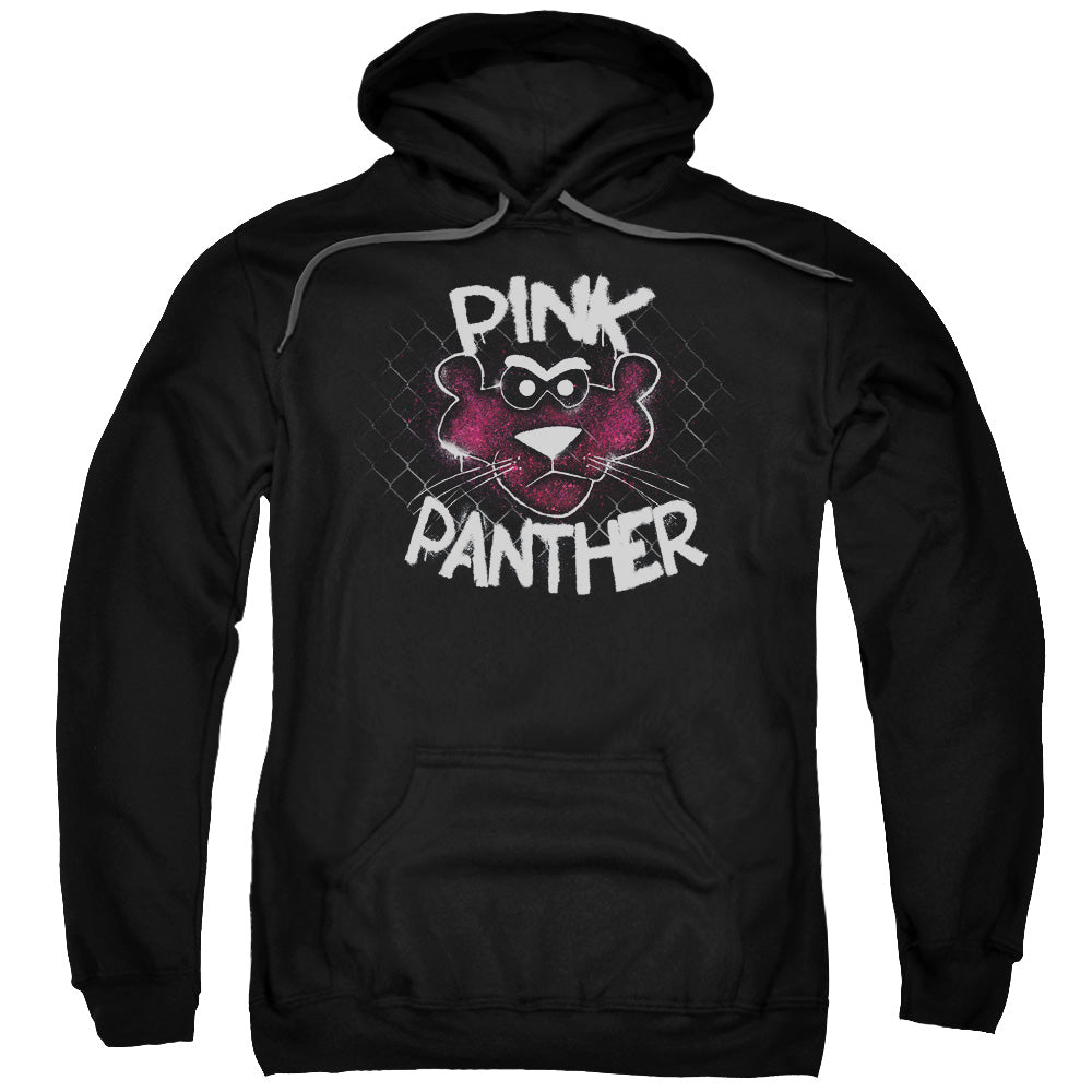 Pink Panther/spray Panther-adult Pull-over Hoodie-black-sm