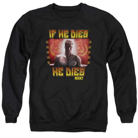 Rocky Iv/condolences - Adult Crewneck Sweatshirt - Black