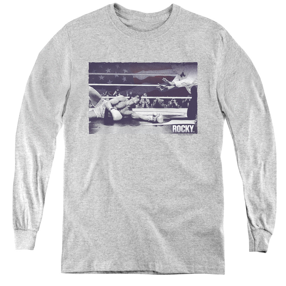 Rocky/american Will-youth Long Sleeve Tee-athletic Heather-sm