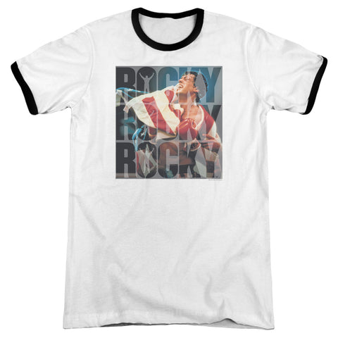 Rocky/chant - Adult Ringer - White/black