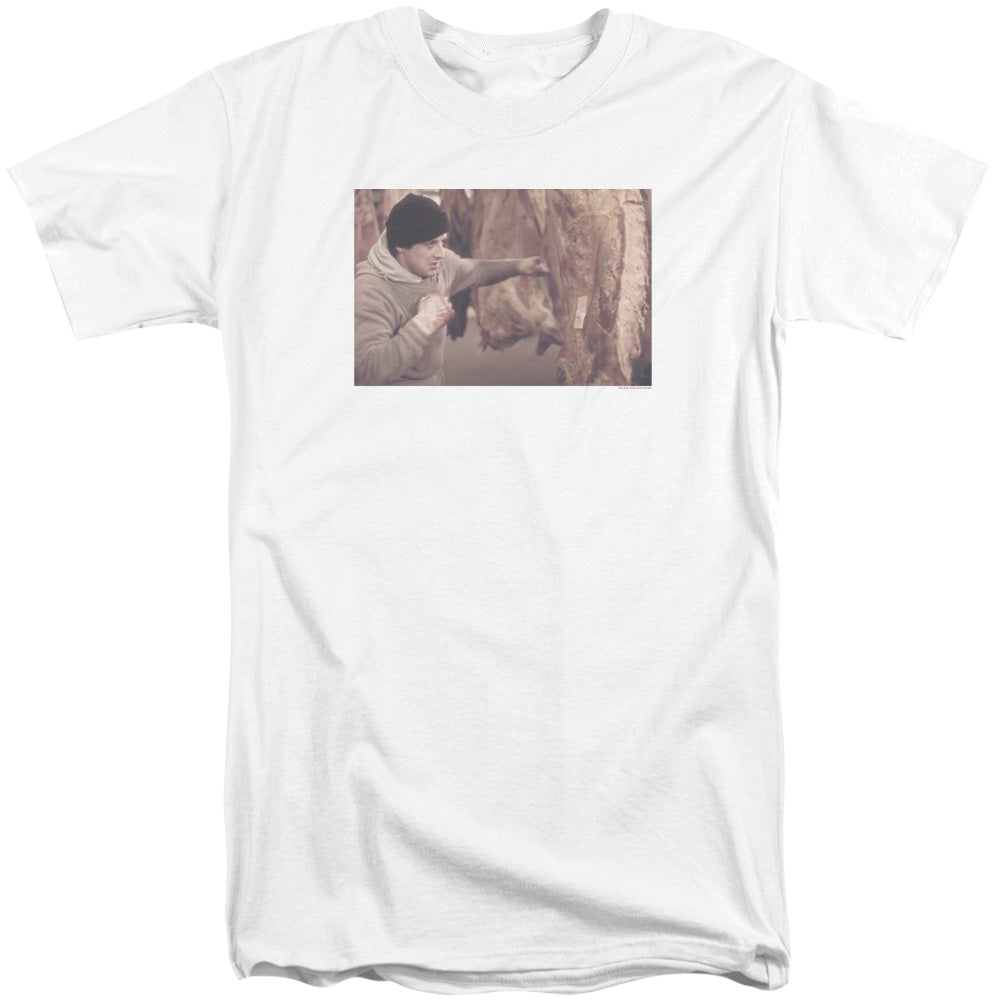 Rocky/meat Locker-s/s Adult Tall-white