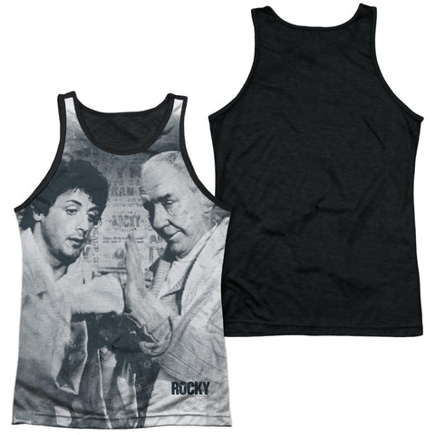 Adult 100% Poly Tank Top Black Back