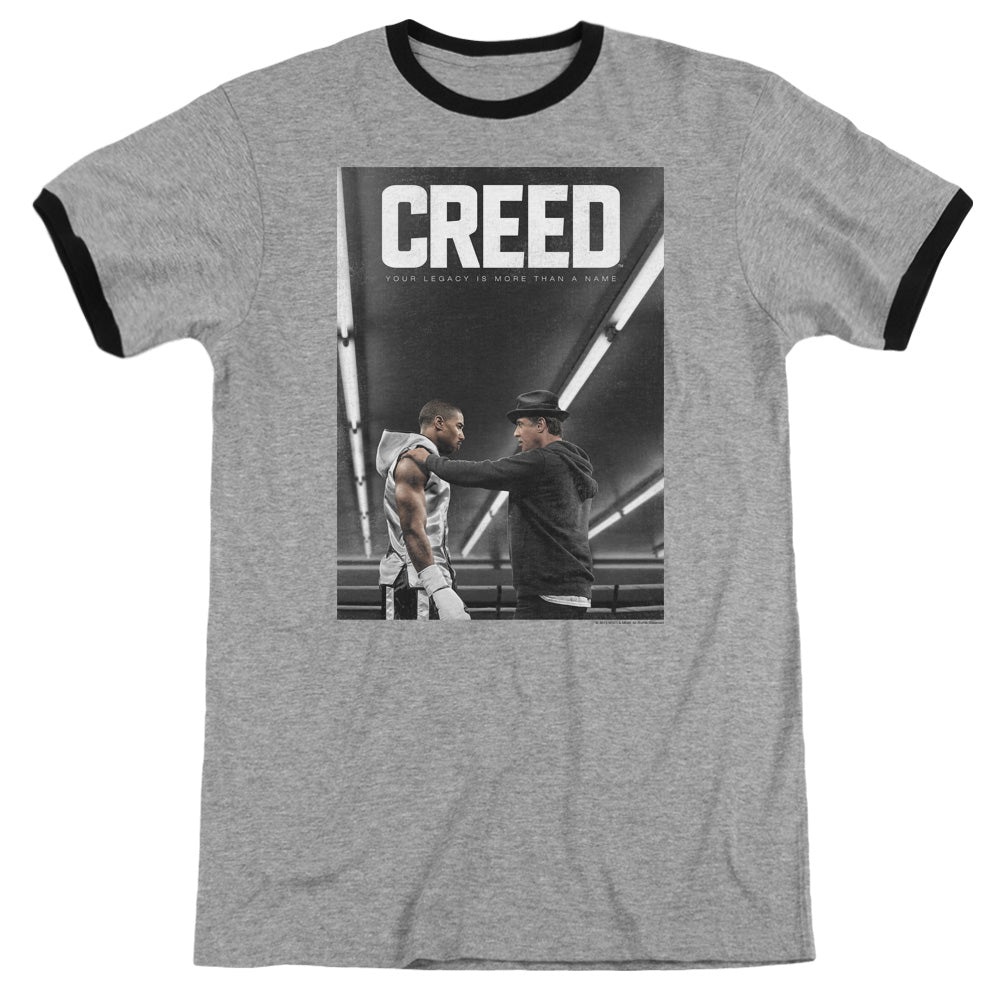 Creed/poster - Adult Ringer - Heather/black