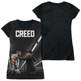 Junior Cap Sleeve 100% Poly Black Back