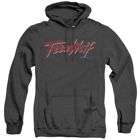 Teen Wolf/scrawl Logo-adult Heather Hoodie-black