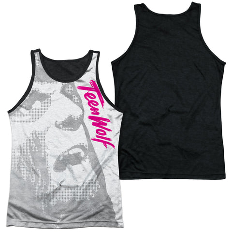Adult 100% Poly Tank Top Black Back