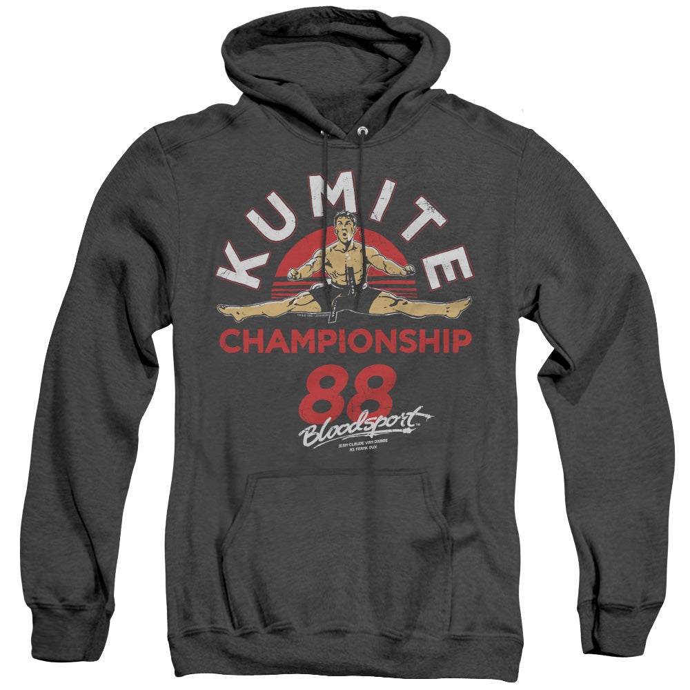 Bloodsport/championship 88-adult Heather Hoodie-black