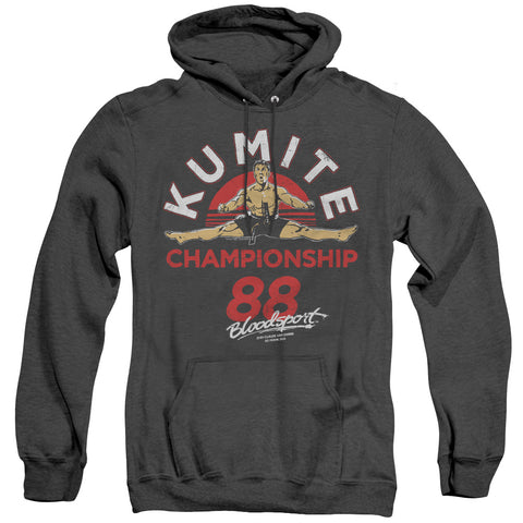 Bloodsport/championship 88-adult Heather Hoodie-black