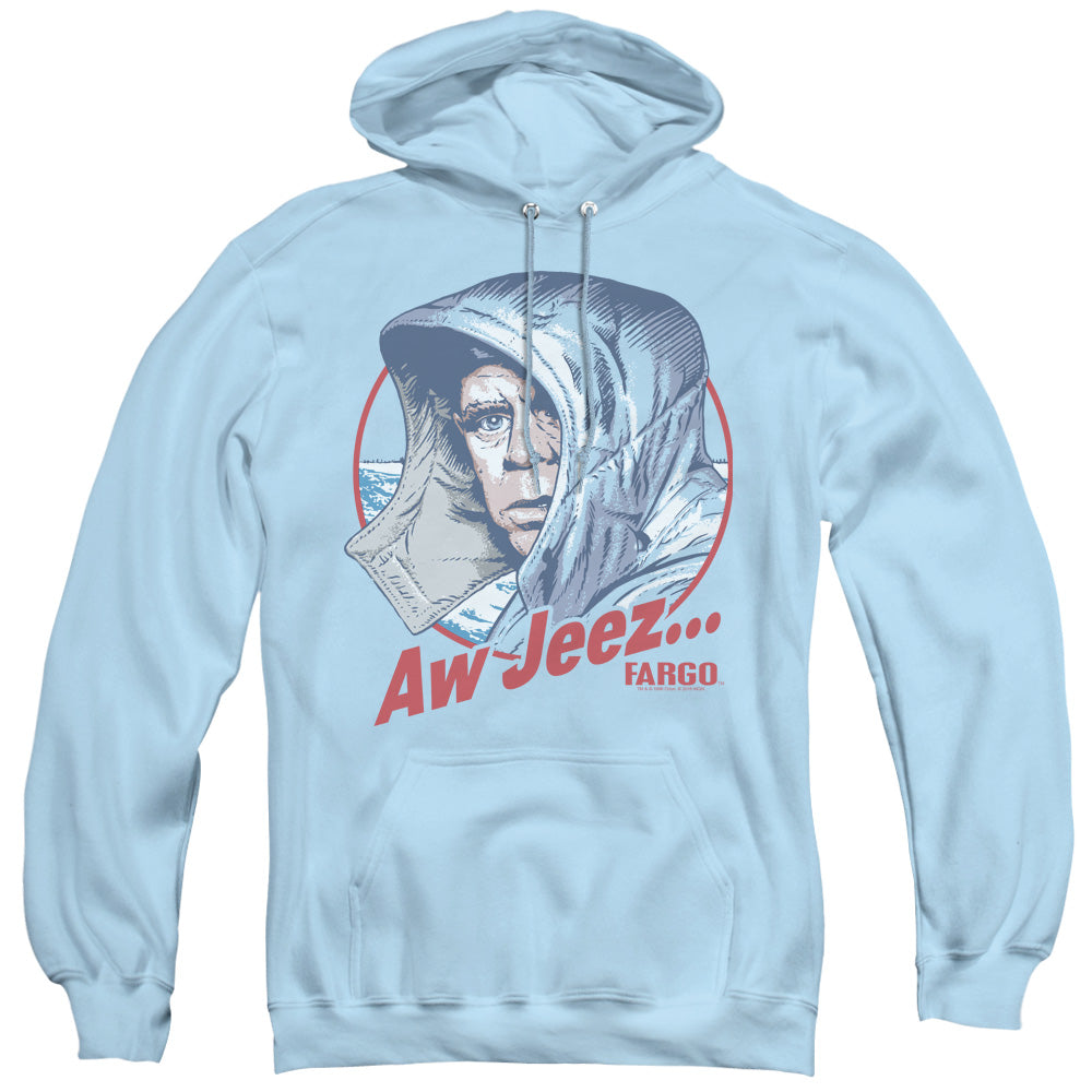 Fargo/aw Jeez-adult Pull-over Hoodie-light Blue-sm