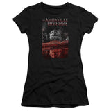 Juniors Sheer Cap Sleeve