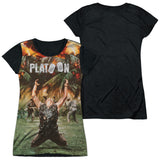 Junior Cap Sleeve 100% Poly Black Back