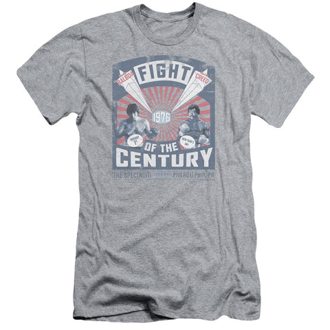 Rocky/balboa Creed Fight Poster-s/s Adult 30/1-athletic Heather