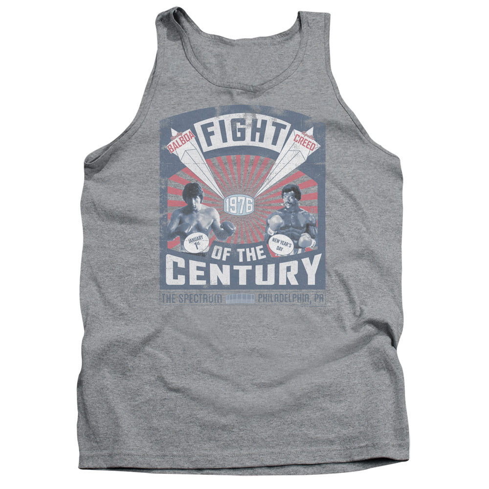 Rocky/balboa Creed Fight Poster-adult Tank-athletic Heather