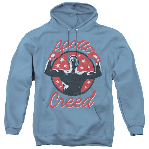 Rocky/apollo Star-adult Pull-over Hoodie-carolina Blue-sm
