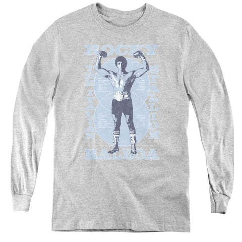Rocky/gun Show-youth Long Sleeve Tee-athletic Heather