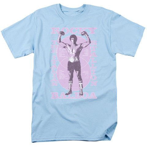 Rocky/gun Show-s/s Adult 18/1-light Blue-sm