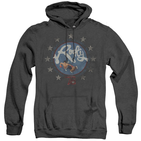 Rocky/bloodiest Bicentennial-adult Heather Hoodie-black