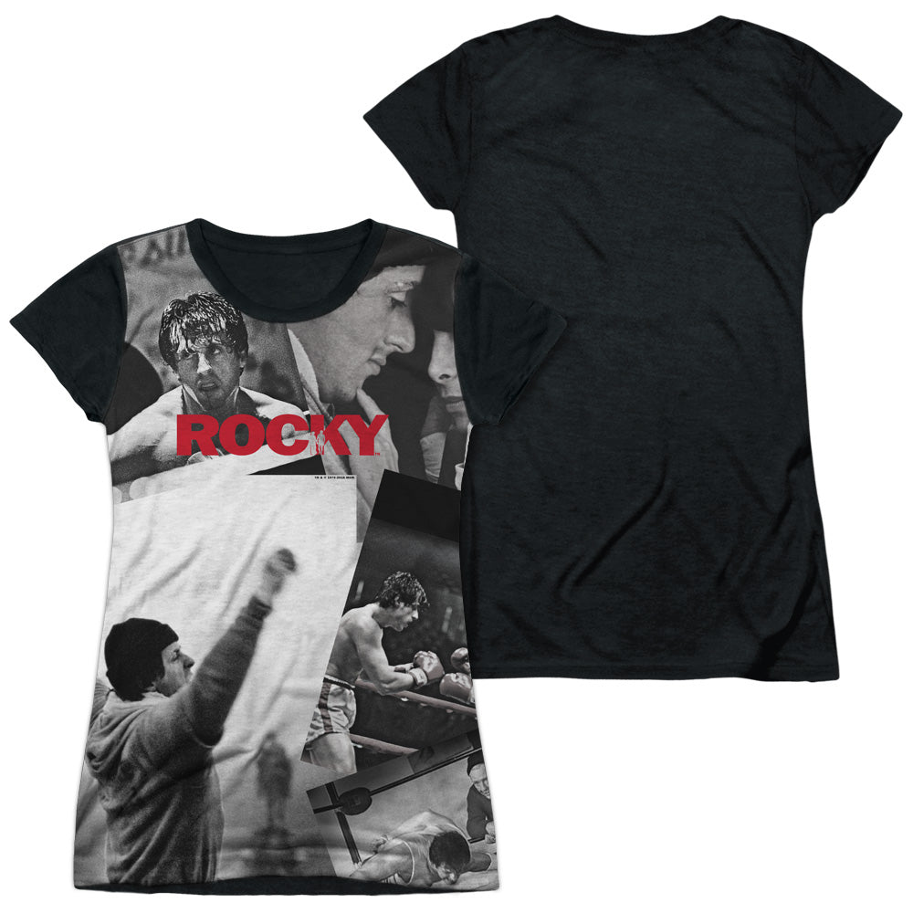Junior Cap Sleeve 100% Poly Black Back